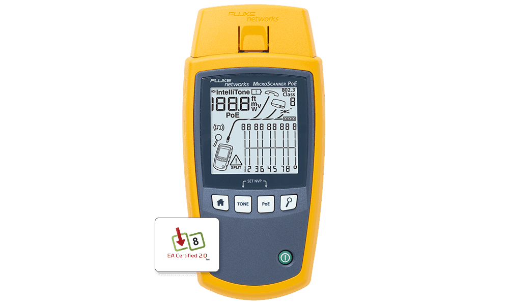 FLUKE MicroScanner PoE（MS-PoE）线缆验测仪