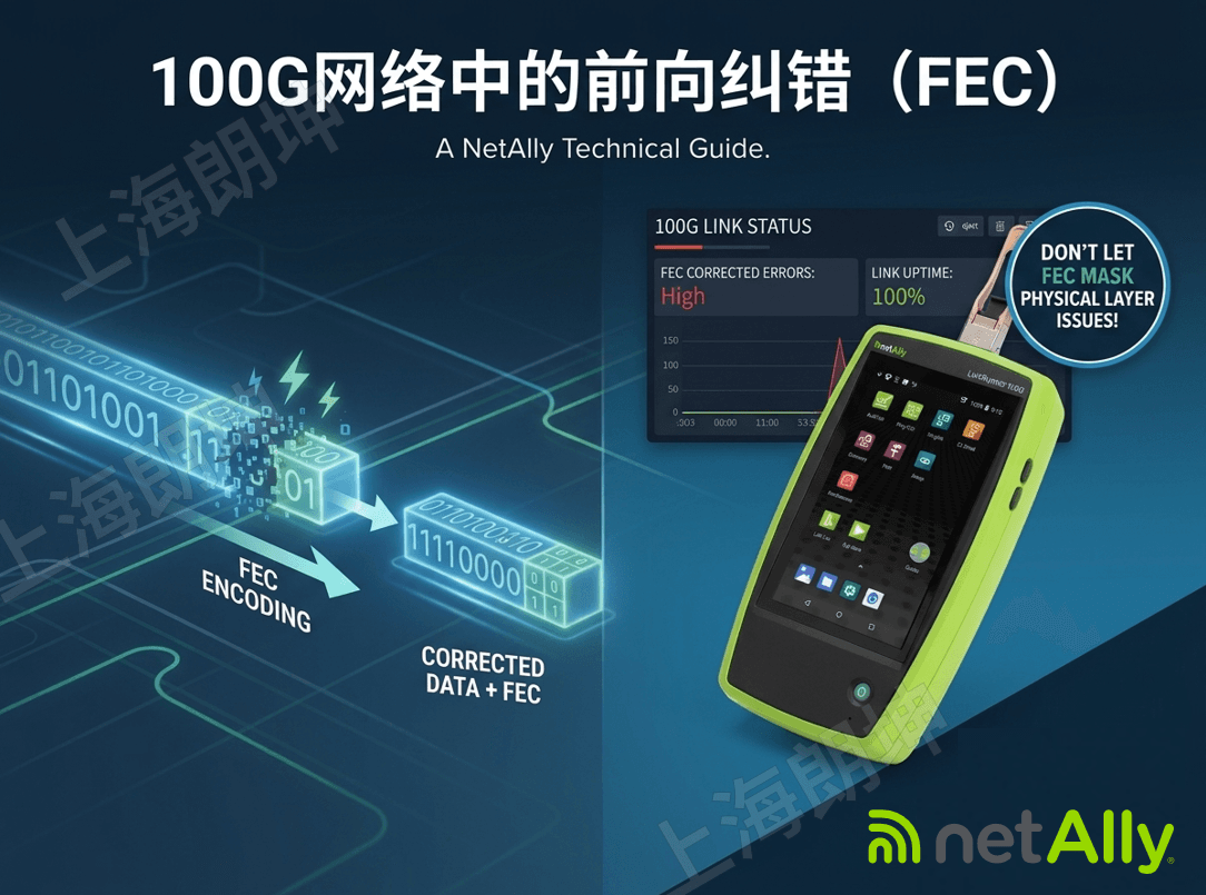 使用NetAlly工具分析100G网络中的前向纠错（FEC）