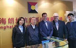 福禄克网络全球总裁Walter Hock先生访问上海朗坤